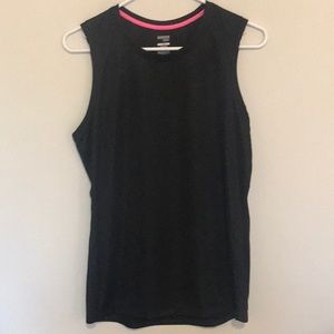 Danskin with its pink stripe. Workout top size L